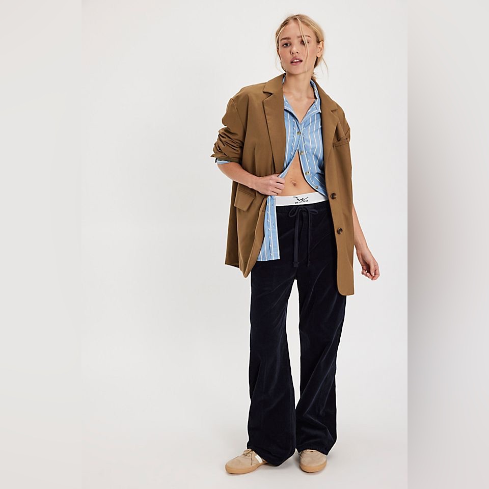 Nwt Citizens Of Humanity Aurora Pull On Cord Pants | True Navy Msrp $258 Size S